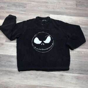 Nightmare Before Christmas Jack Skellington Sherpa Fleece Pullover 3XL Disney